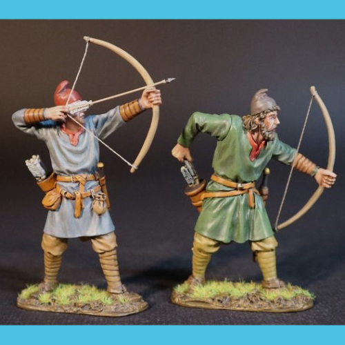 SX-68B          Set de 2 archers saxons.